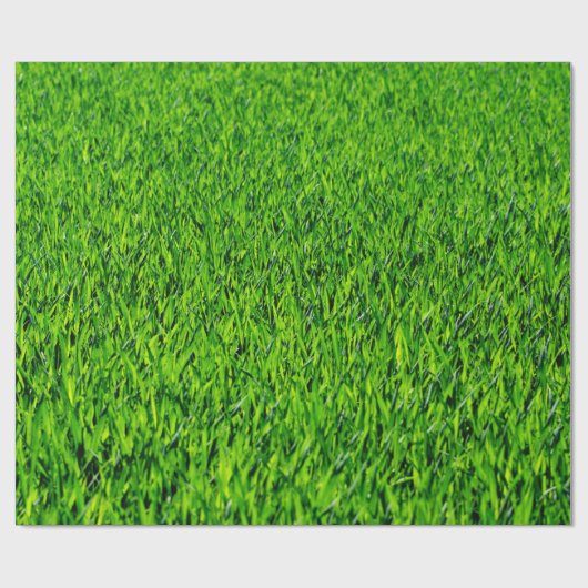 Green Summer Grass Texture Cadeaupapier (Vlak)
