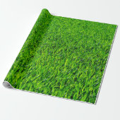 Green Summer Grass Texture Cadeaupapier (Uitgerold)