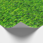 Green Summer Grass Texture Cadeaupapier (Hoek)