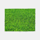 Green Summer Grass Texture Fleece Deken (Voorkant (Horizontaal))
