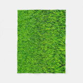 Green Summer Grass Texture Fleece Deken (Voorkant)