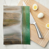 Green Summer Waterfall Theedoek (Quarter Fold)