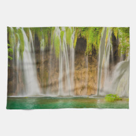 Green Summer Waterfall Theedoek