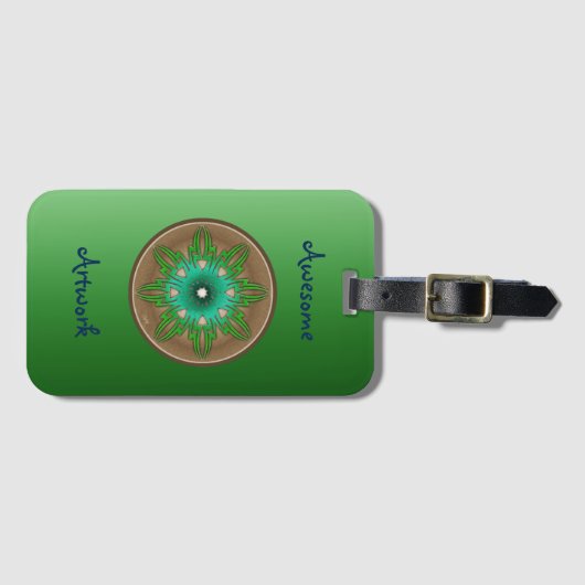 Green Sun Bagagelabel (Voorkant (horizontaal))