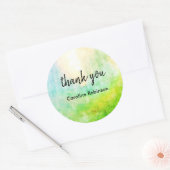 Green Sun Bedankt Sticker (Envelop)