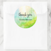 Green Sun Bedankt Sticker (Tas)