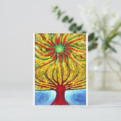 Green Sun Briefkaart (Staand voorkant)
