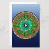 Green Sun Briefpapier (Voorkant / Achterkant)