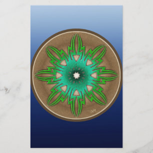 Green Sun Briefpapier