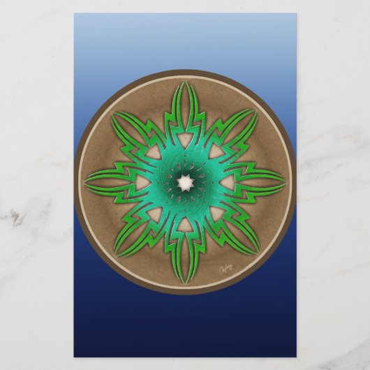 Green Sun Briefpapier (Voorkant)