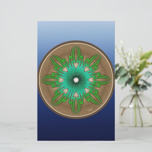 Green Sun Briefpapier (Staand voorkant)