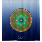 Green Sun Douchegordijn (Voorkant)