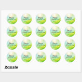 Green Sun Happy St Patrick's Day Ronde Sticker (Vel)