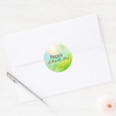 Green Sun Happy St Patrick's Day Ronde Sticker (Envelop)