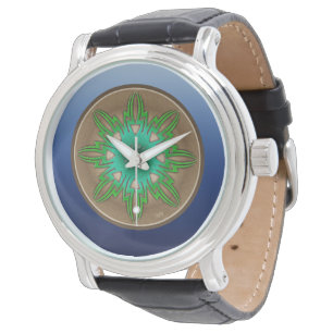 Green Sun Horloge