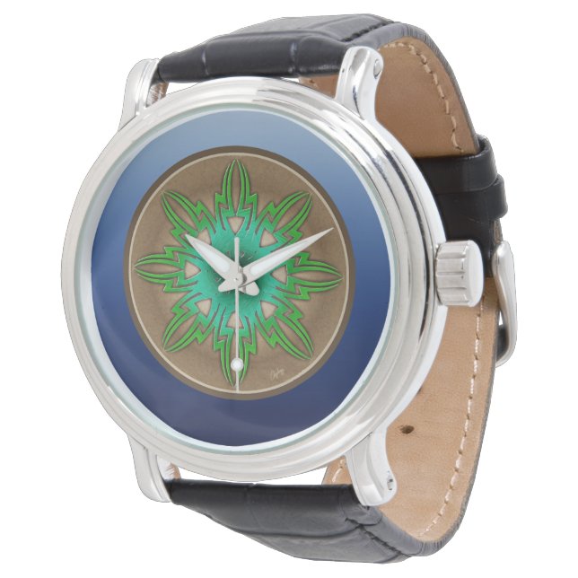 Green Sun Horloge (Gekanteld)