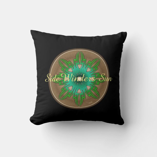 Green Sun Kussen (Voorkant)
