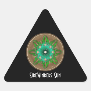 Green Sun Sticker