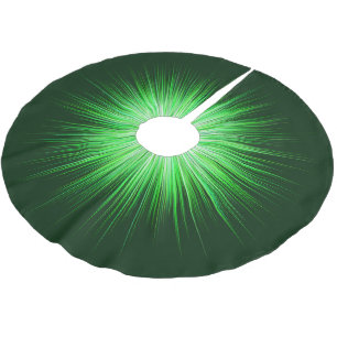 Green Sunburst Pattern Kerstboom Rok