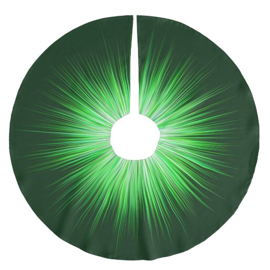 Green Sunburst Pattern Kerstboom Rok (Voorkant)
