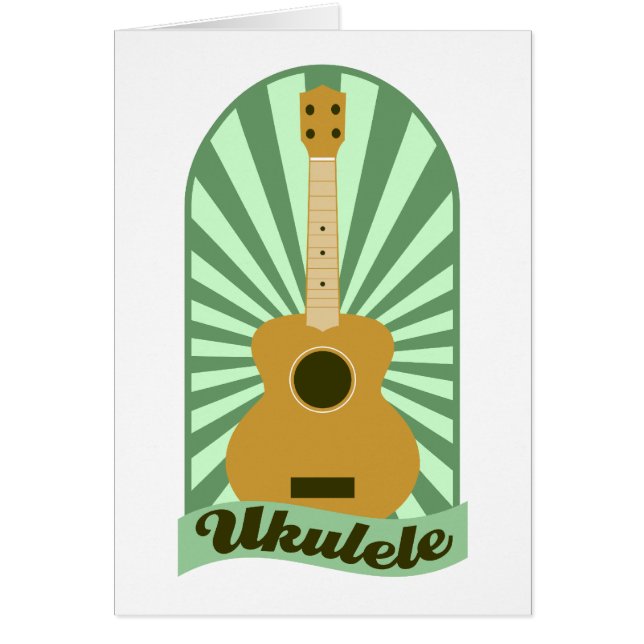 Green Sunburst Ukulele (Voorkant)