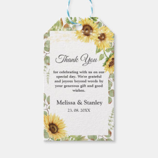 Green Sunflower Eucalyptus String Lights Wedding Cadeaulabel