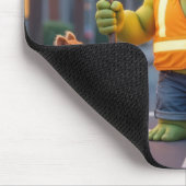 Green Superhero Crossing Guard With Chipmunks Muismat (Hoek)