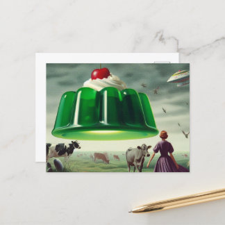 Green Surreal Sweet Treat Briefkaart