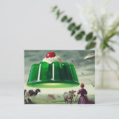Green Surreal Sweet Treat Briefkaart (Staand voorkant)