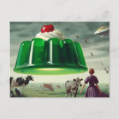 Green Surreal Sweet Treat Briefkaart (Voorkant)