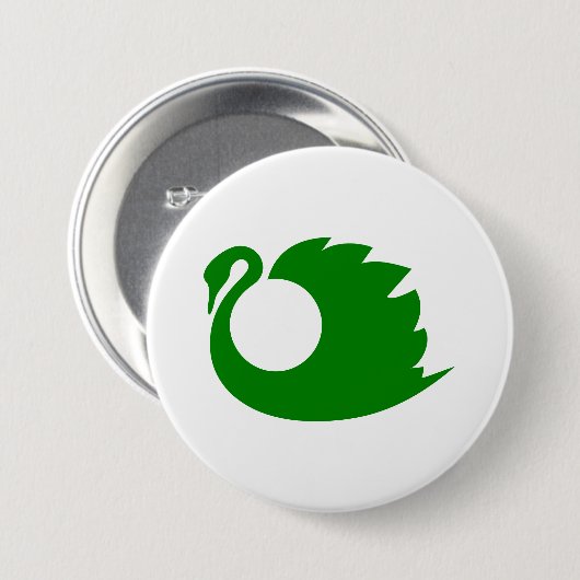 Green Swan Eco Patches & Buttonnen Ronde Button 7,6 Cm (Voorkant /achterkant)