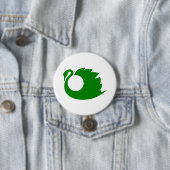 Green Swan Eco Patches & Buttonnen Ronde Button 7,6 Cm (In situ)