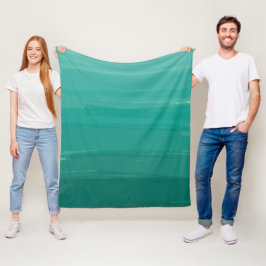 Green Sweep Ombre Fleece Deken