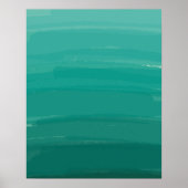 Green Sweep Ombre Poster (Voorkant)