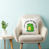 Green Sweet Cute Simple Frog Character Pillow Kussen (Stoel)