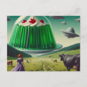Green Sweet Treat UFO's slagroom en kers Briefkaart (Voorkant)