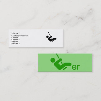Green Swinger Calling Card Mini Visitekaartje