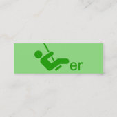 Green Swinger Calling Card Mini Visitekaartje (Achterkant)