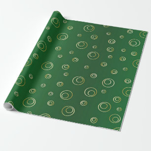 Green Swirl Christmas Wrapping Paper Cadeaupapier