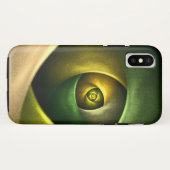 Green Swirl Floral Modern Abstract Kunstpatroon #2 Case-Mate iPhone Case (Achterkant (horizontaal))