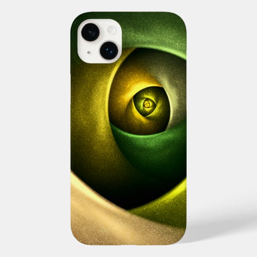 Green Swirl Floral Modern Abstract Kunstpatroon #2 Case-Mate iPhone Case (Achterkant)