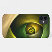 Green Swirl Floral Modern Abstract Kunstpatroon #2 Case-Mate iPhone Case (Achterkant (horizontaal))