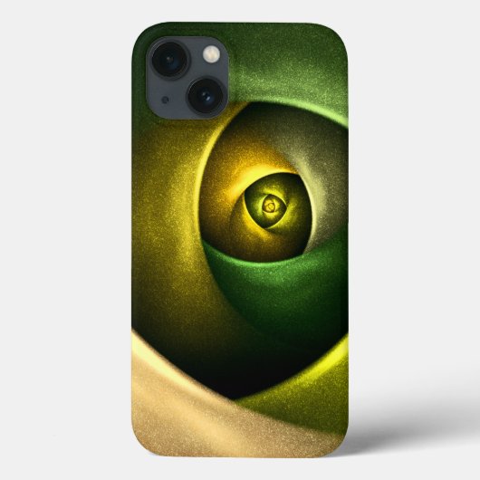 Green Swirl Floral Modern Abstract Kunstpatroon #2 Case-Mate iPhone Case (Achterkant)