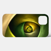 Green Swirl Floral Modern Abstract Kunstpatroon #2 Case-Mate iPhone Case (Achterkant (horizontaal))