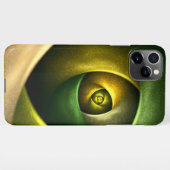 Green Swirl Floral Modern Abstract Kunstpatroon #2 iPhone Hoesje (Achterkant horizontaal)