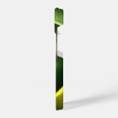 Green Swirl Floral Modern Abstract Kunstpatroon #2 iPhone Hoesje (Linkerkant)