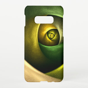 Green Swirl Floral Modern Abstract Kunstpatroon #2 Samsung Galaxy S10E Hoesje
