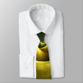 Green Swirl Floral Modern Abstract Kunstpatroon #2 Stropdas (Gebonden)