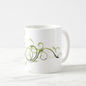 Green Swirl Koffiemok (Voorkant rechts)