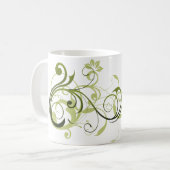 Green Swirl Koffiemok (Voorkant links)